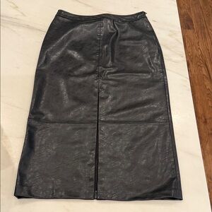 ZARA NWT Black Leather Pencil Skirt